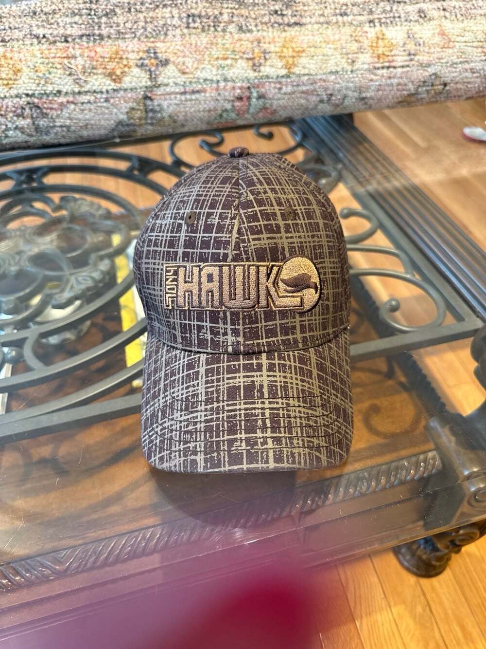 Tony Hawk Brown Plaid Skater Cap Embroidered Logo OSFM Hat